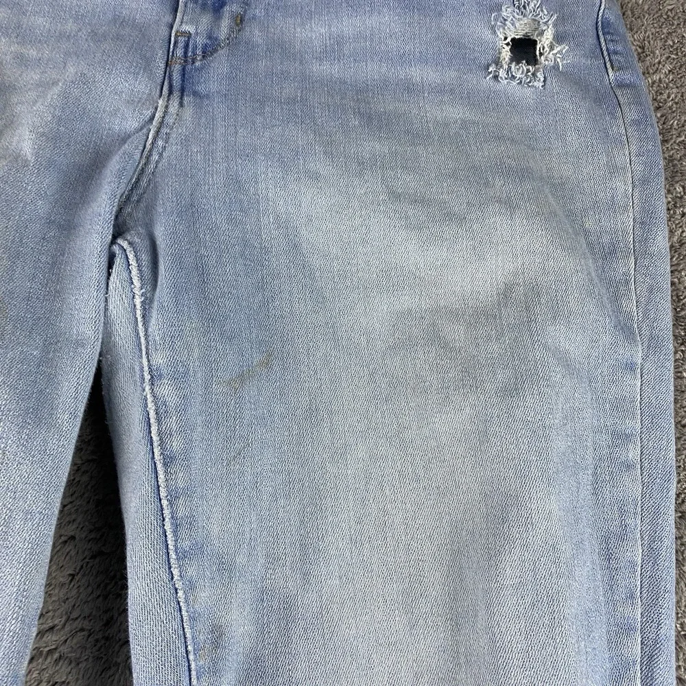 Levis 721 High Rise Skinny Jeans Womens 33 Blue Light Wash High Rise‎ Distressed